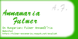 annamaria fulmer business card